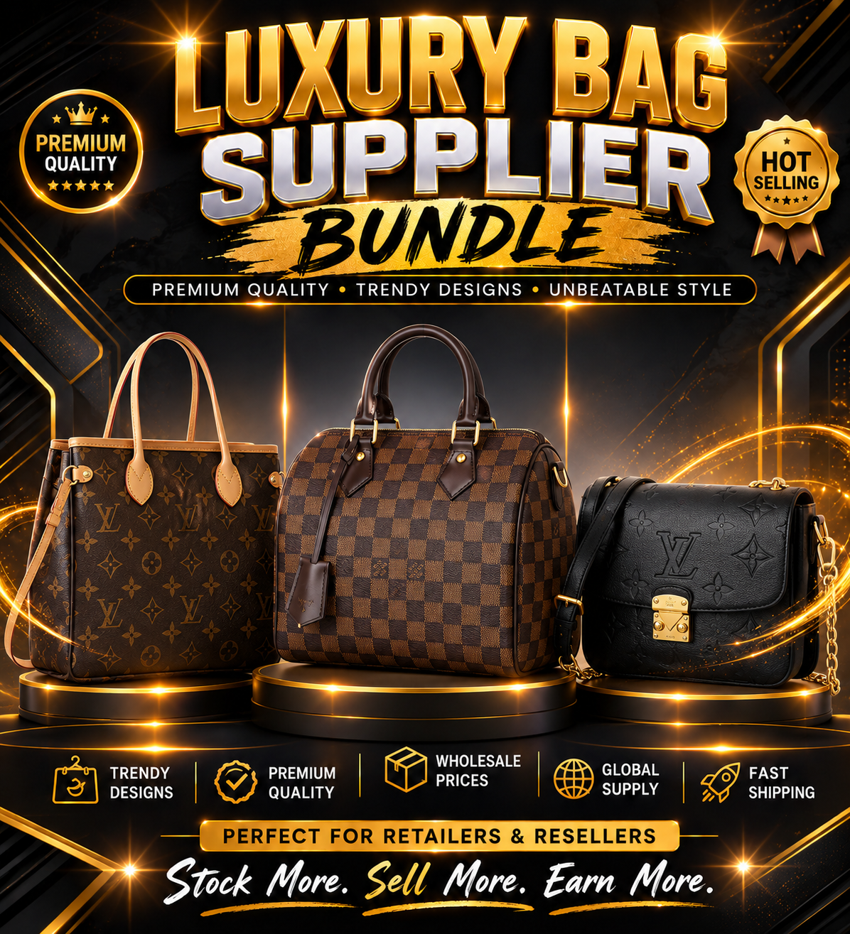 Luxury Bag Supplier Bundle (US Supplier +  Reselling Guide)